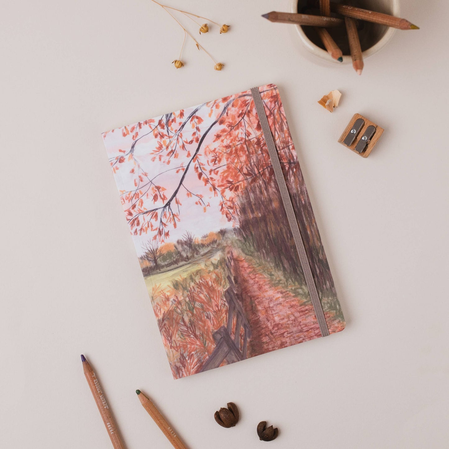 Joy Jen Studio - British Autumn Walk - A5 Notebook
