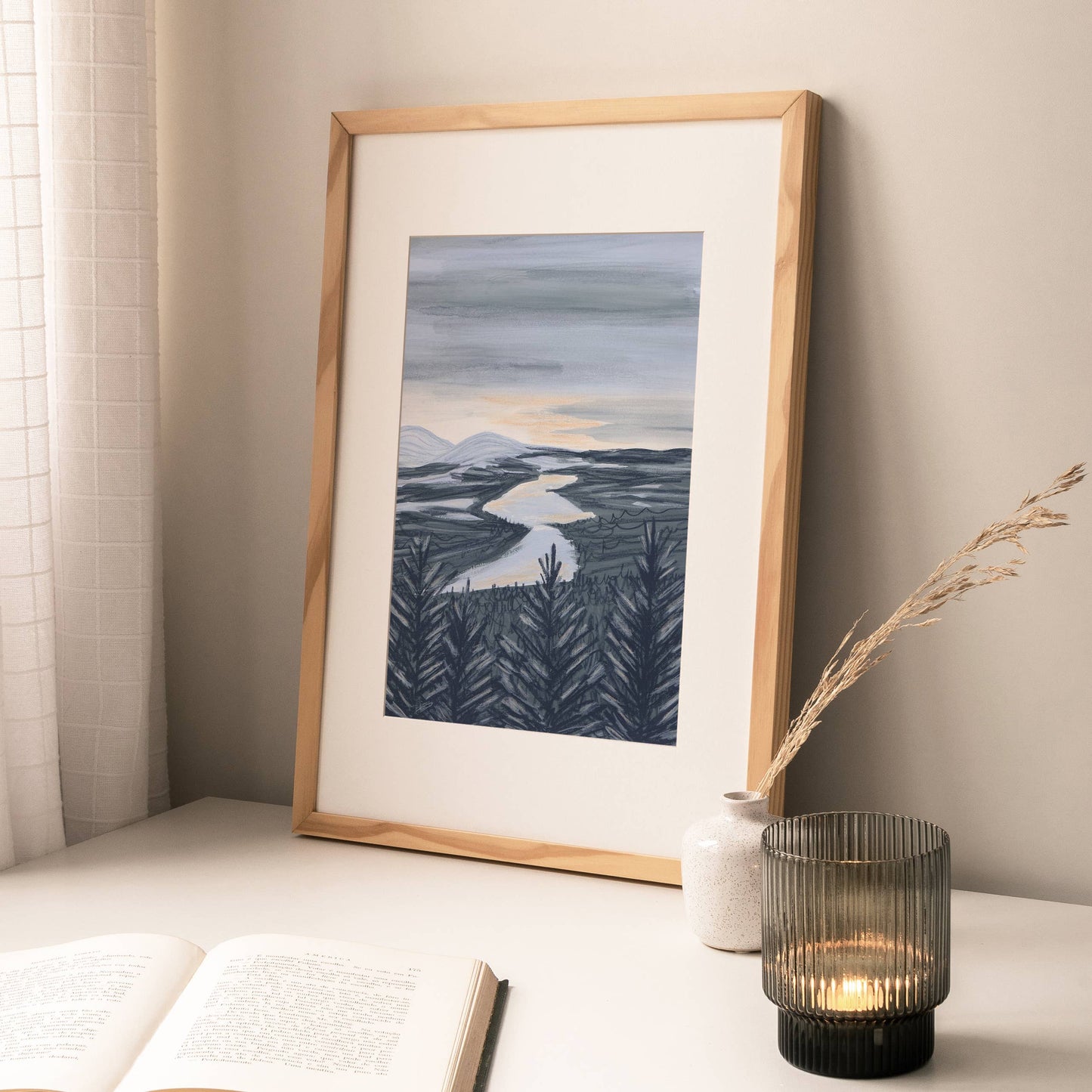 Joy Jen Studio - Loch Garry, Lochaber, Scotland - A4 Art Print