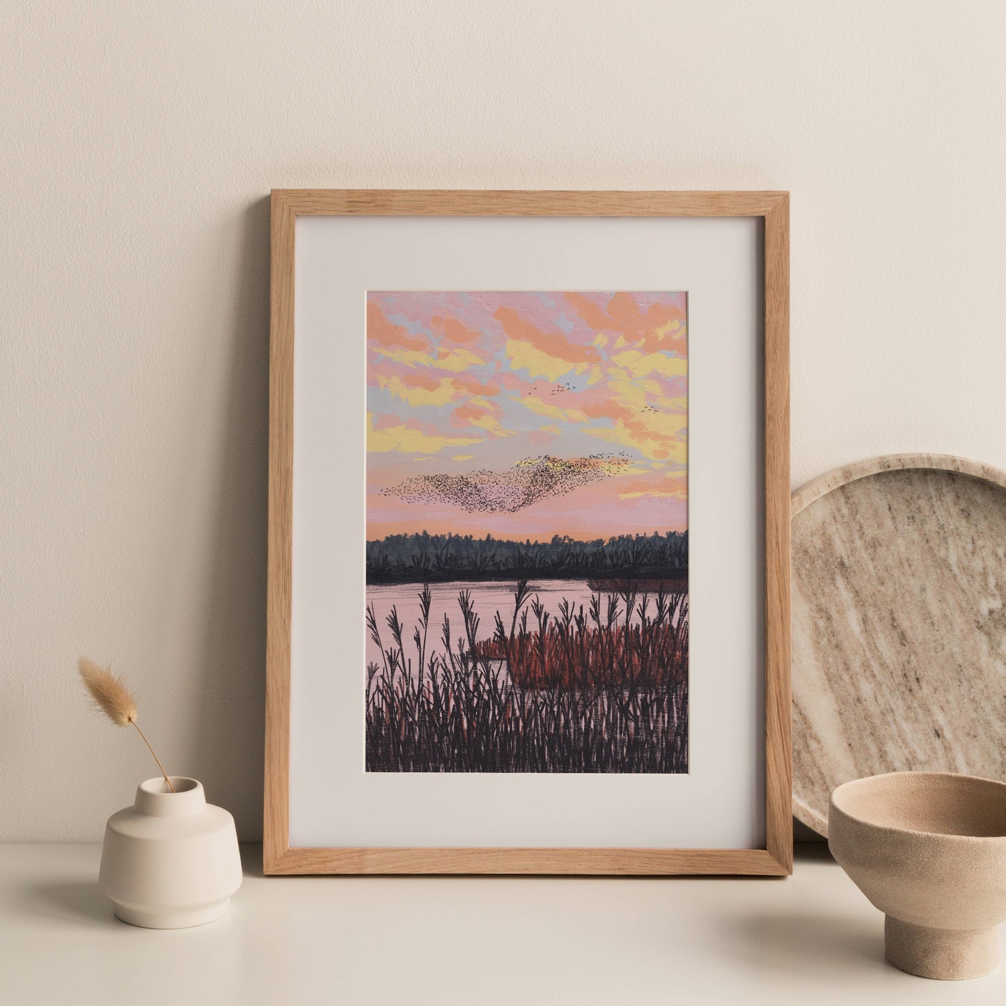 Joy Jen Studio - Starling Murmuration, Yorkshire - A4 Art Print