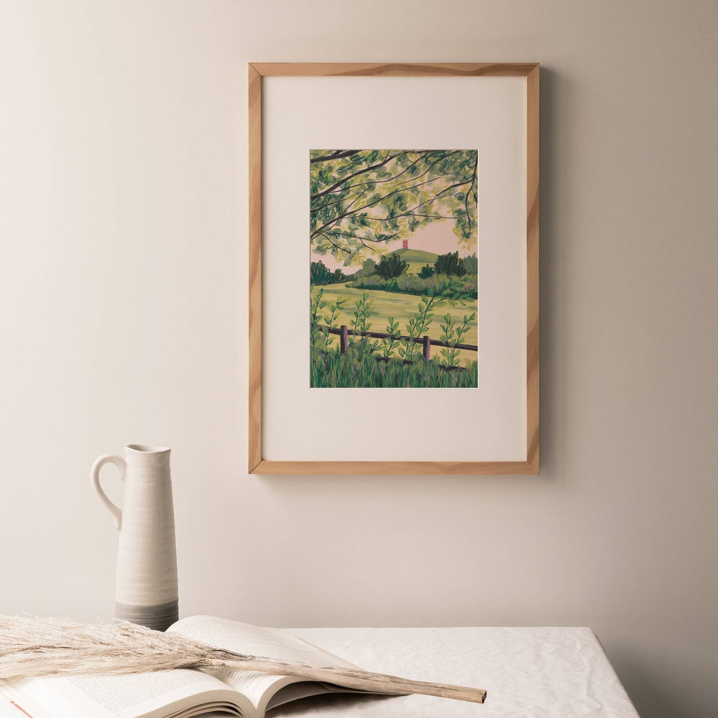 Joy Jen Studio - Glastonbury Tor, Somerset - A4 Art Print