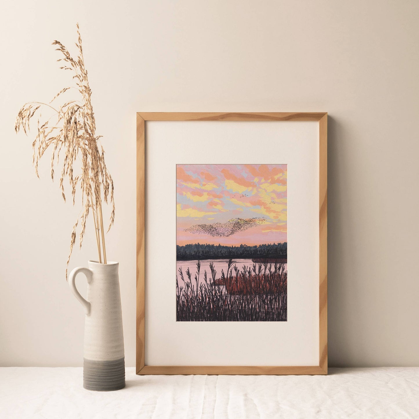 Joy Jen Studio - Starling Murmuration, Yorkshire - A4 Art Print