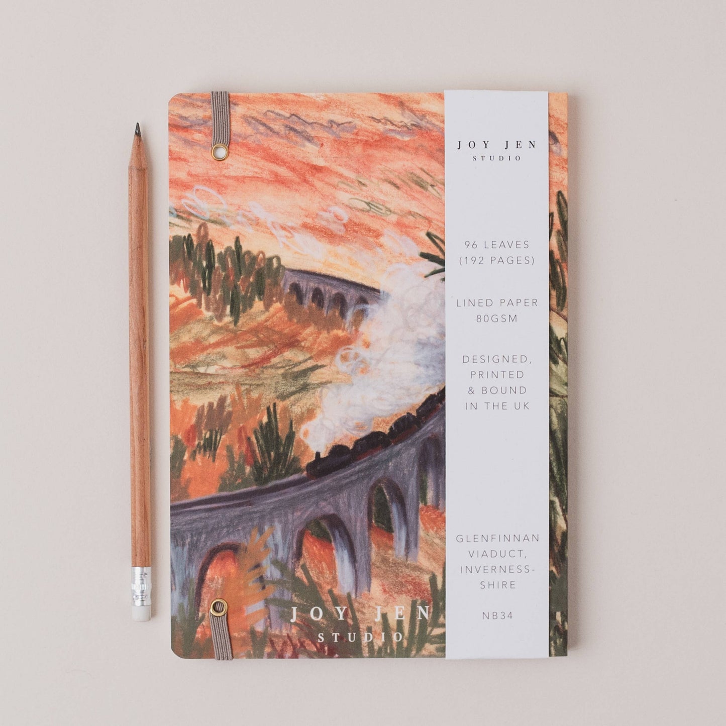 Joy Jen Studio - Glenfinnan Viaduct, Inverness-shire - A5 Notebook