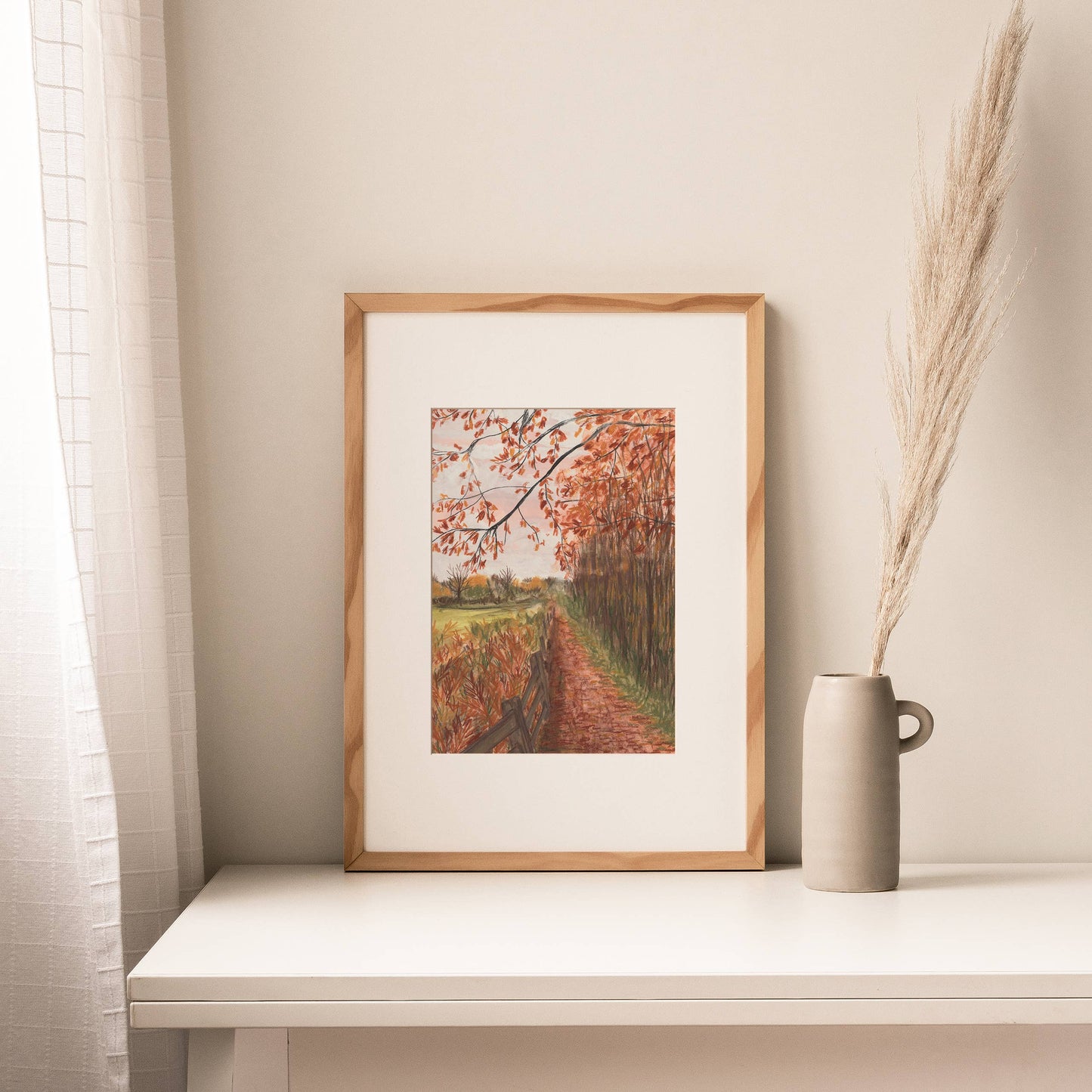 Joy Jen Studio - British Autumn Walk - A4 Art Print