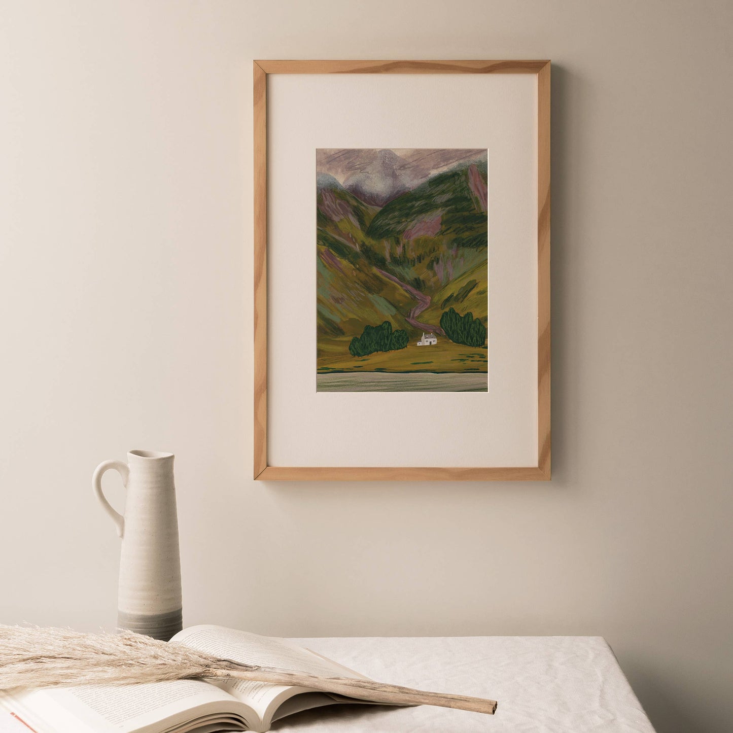 Joy Jen Studio - Glencoe In Late Summer, Scottish Highlands - A4 Art Print