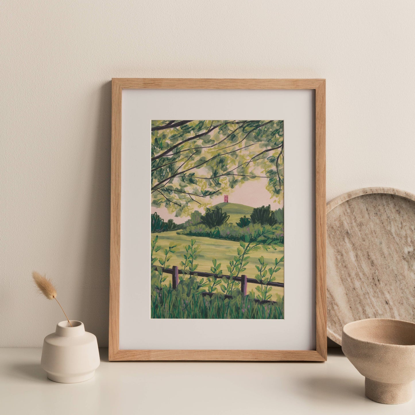 Joy Jen Studio - Glastonbury Tor, Somerset - A4 Art Print