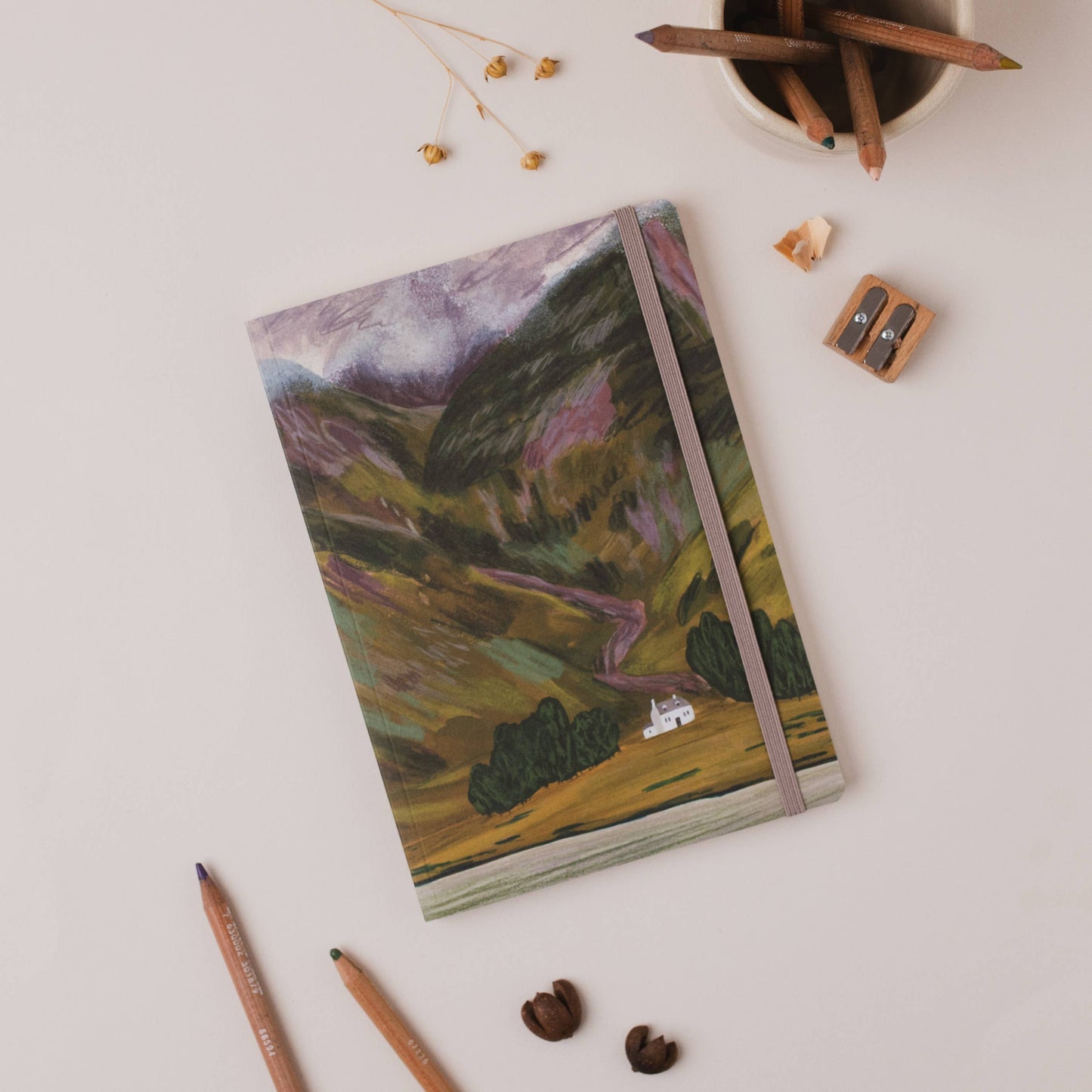 Joy Jen Studio - Glencoe In Late Summer, Scottish Highlands - A5 Notebook
