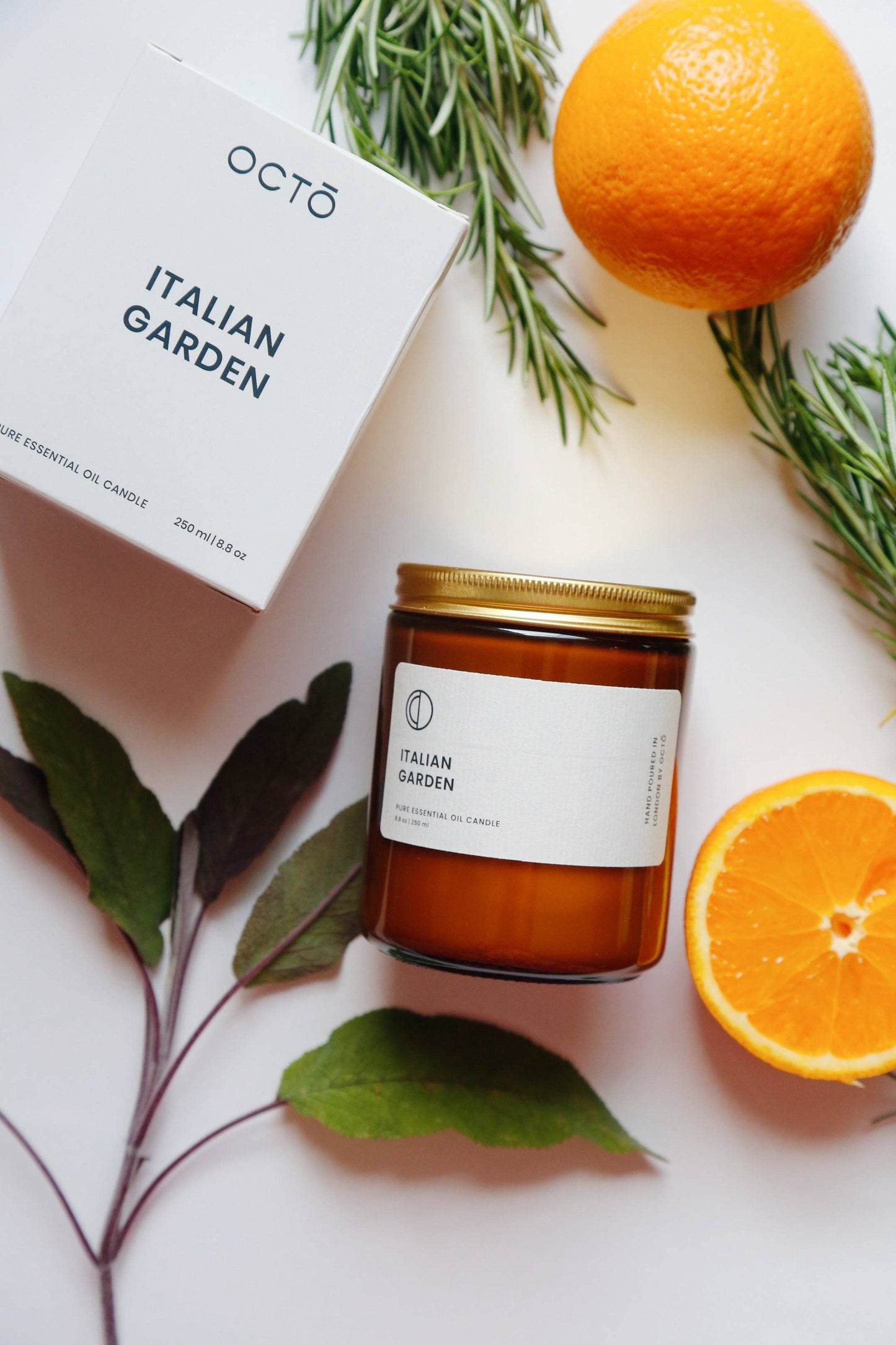 OCTŌ - Italian Garden candle (Orange + Rosemary + Sage)