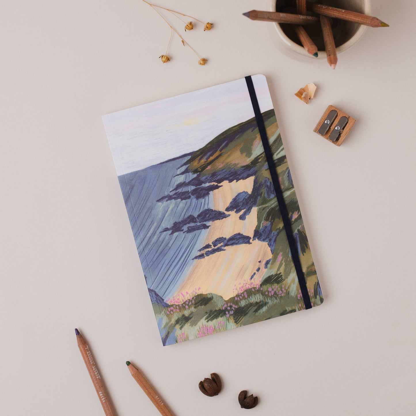 Joy Jen Studio - Whitsand Bay, Cornwall - A5 Notebook