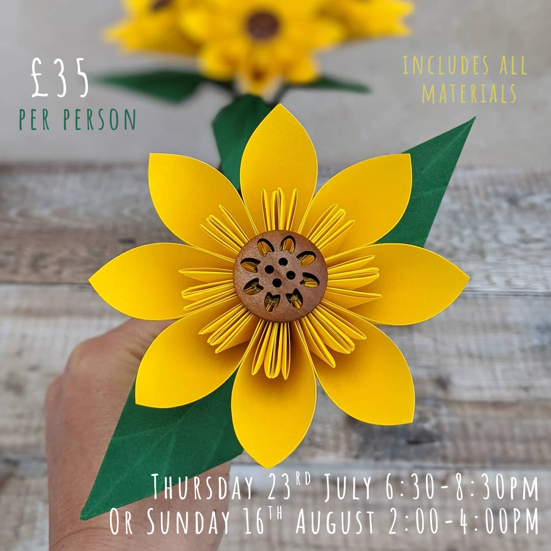 Origami Sunflowers Workshop