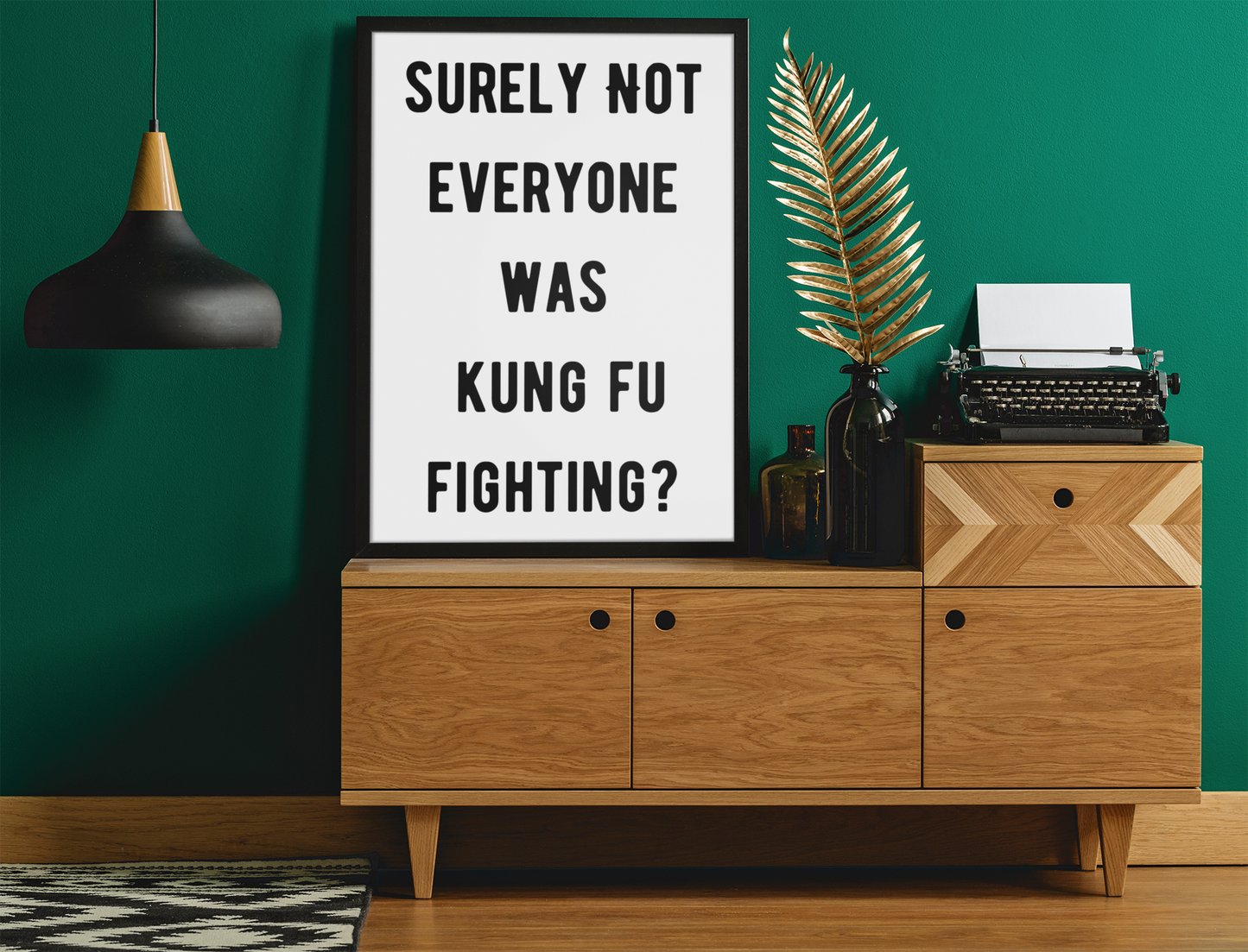 Blue Iris Designs Co - Surely not everyone was Kung Fu Fighting print