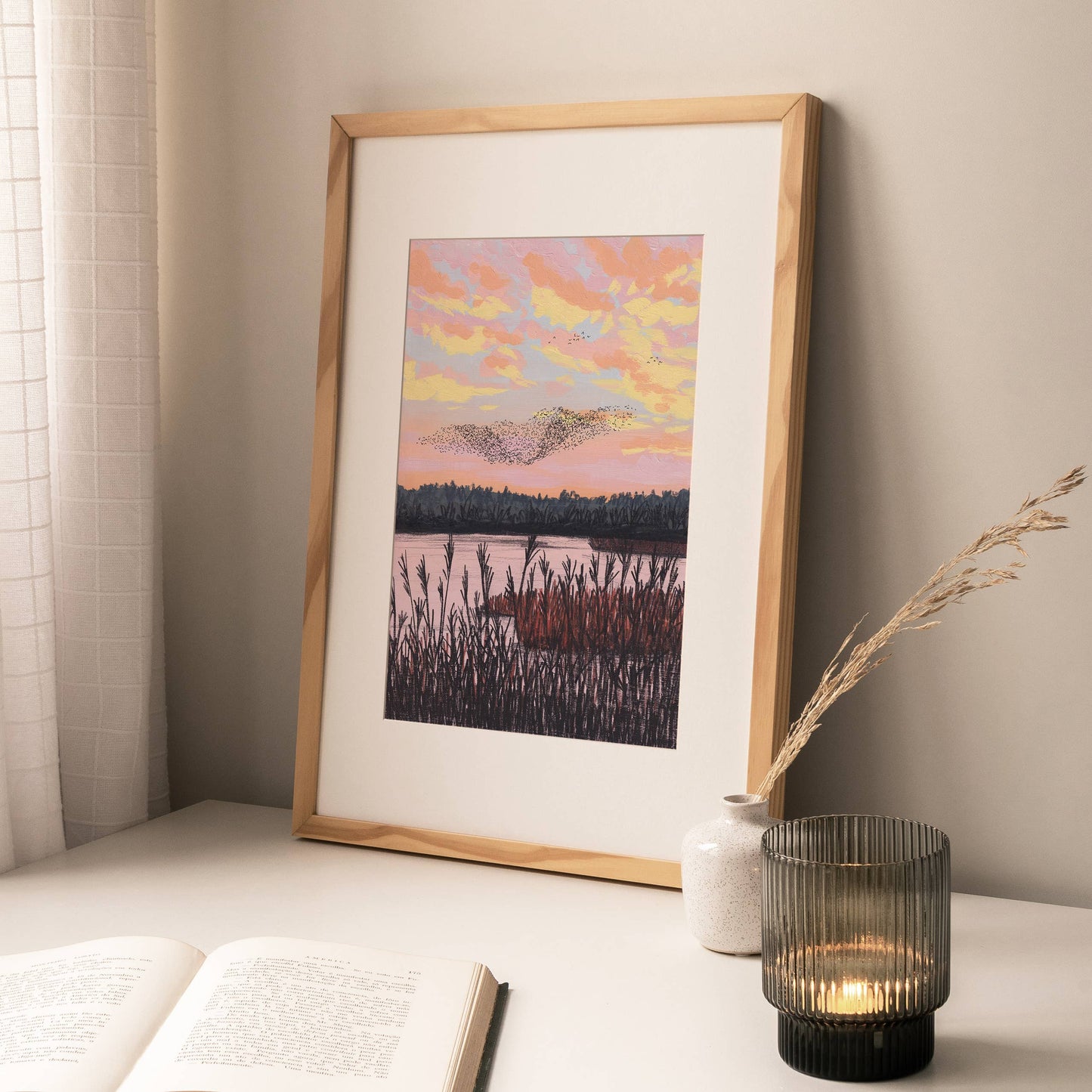 Joy Jen Studio - Starling Murmuration, Yorkshire - A4 Art Print