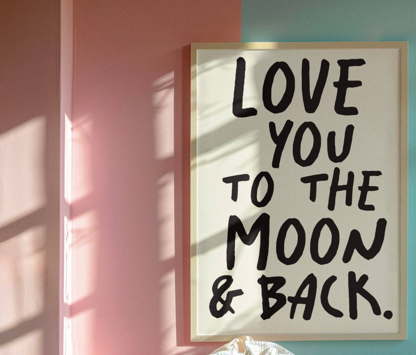 Blue Iris Designs Co - Love you to the moon & back print