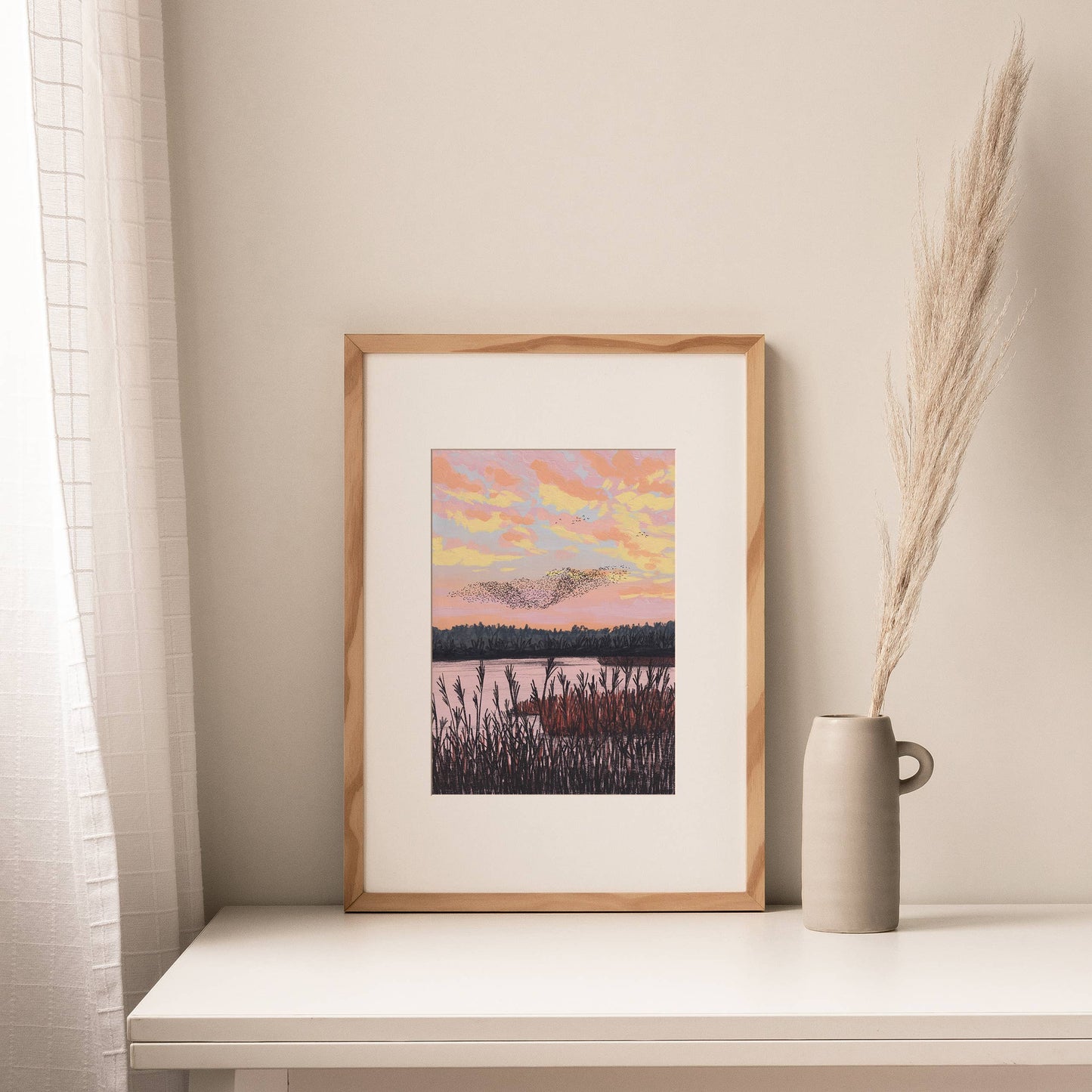 Joy Jen Studio - Starling Murmuration, Yorkshire - A4 Art Print