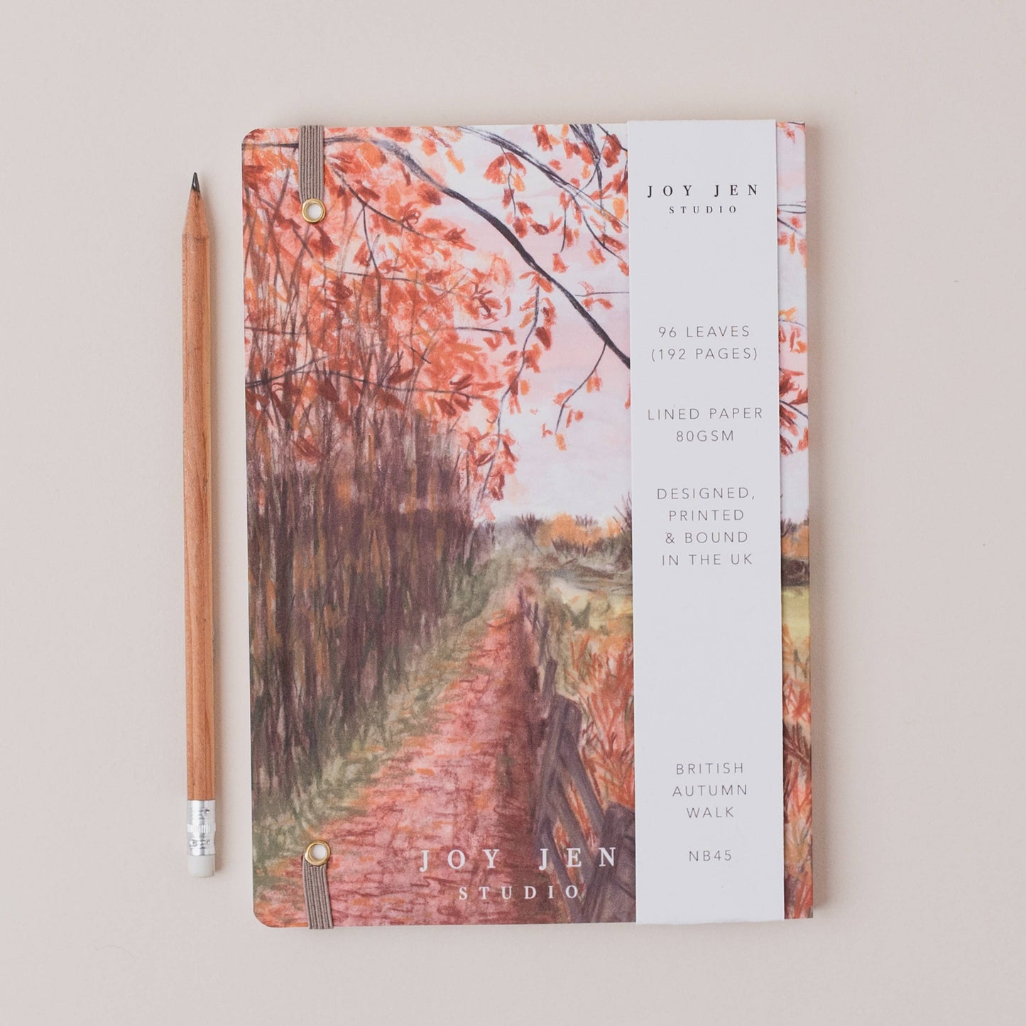 Joy Jen Studio - British Autumn Walk - A5 Notebook
