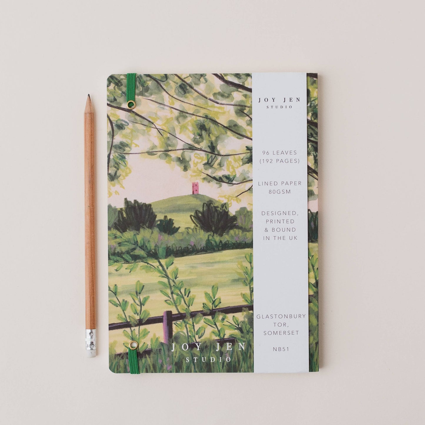 Joy Jen Studio - Glastonbury Tor, Somerset - A5 Notebook