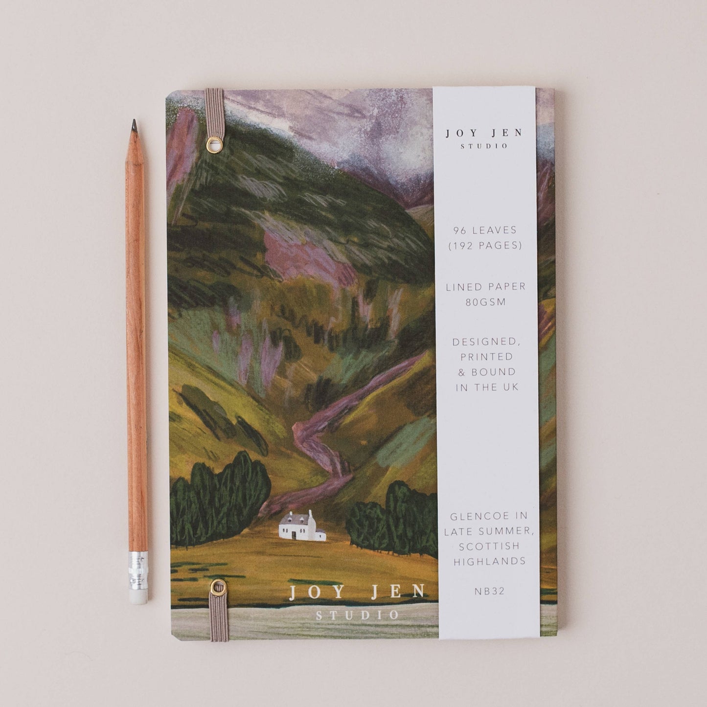 Joy Jen Studio - Glencoe In Late Summer, Scottish Highlands - A5 Notebook