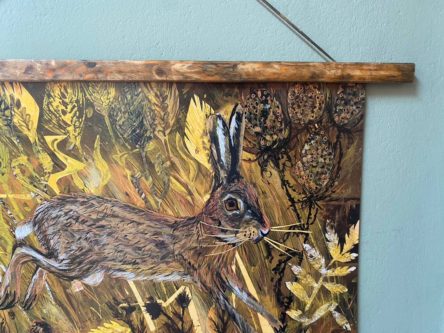 Clare O’Neill Artworks - A3 Hare in the wheatfields art print