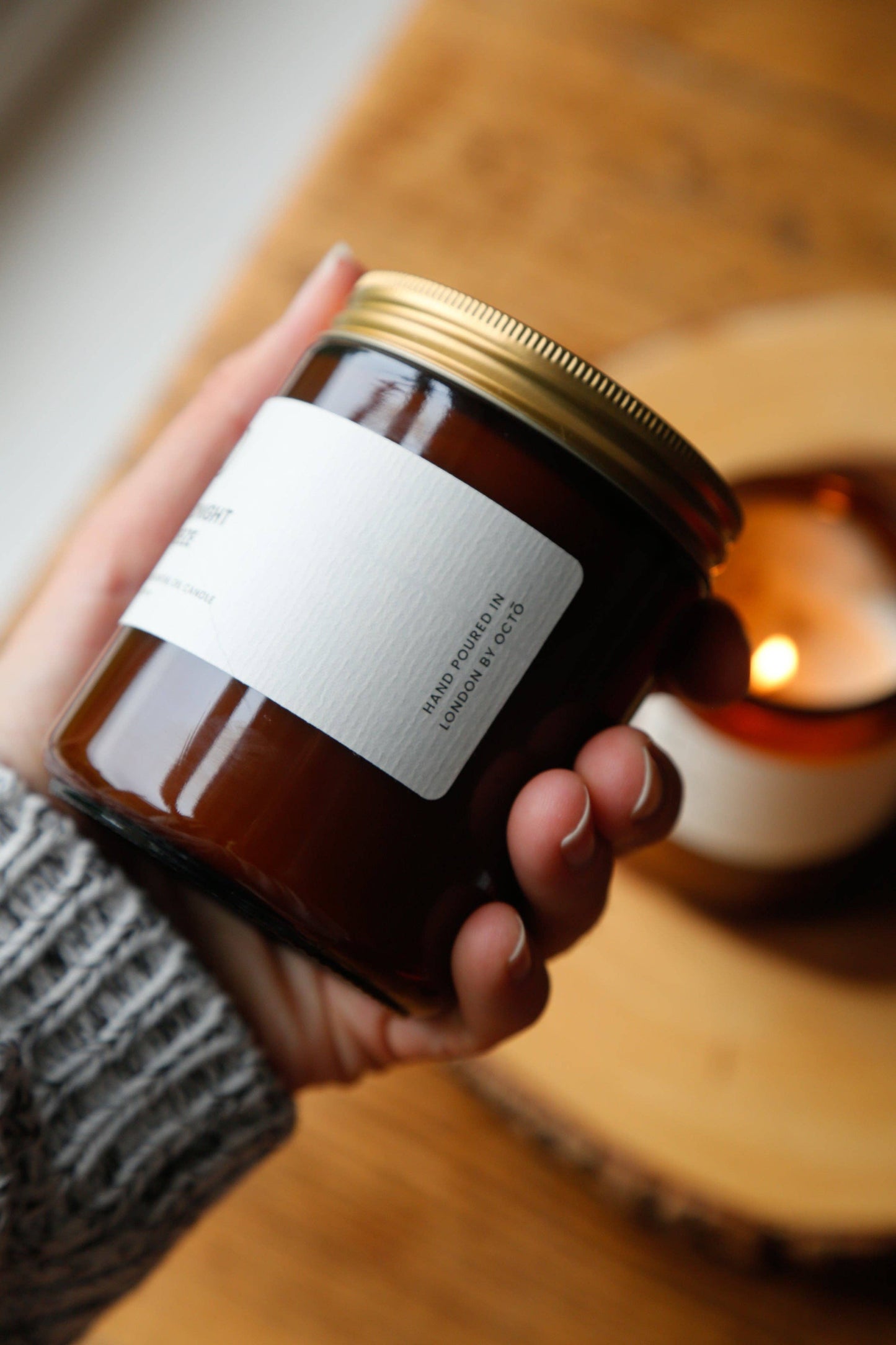 OCTŌ - Midnight Breeze candle (Rose Geranium + Vetiver + Patchouli)