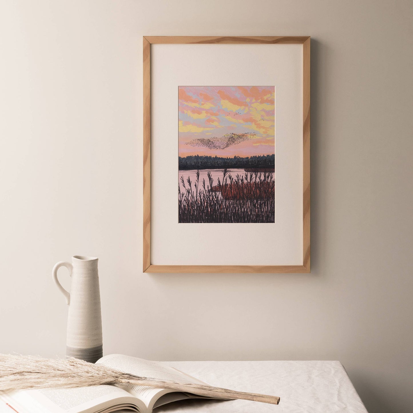 Joy Jen Studio - Starling Murmuration, Yorkshire - A4 Art Print