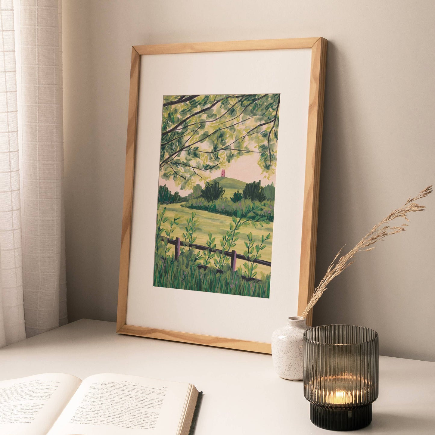 Joy Jen Studio - Glastonbury Tor, Somerset - A4 Art Print