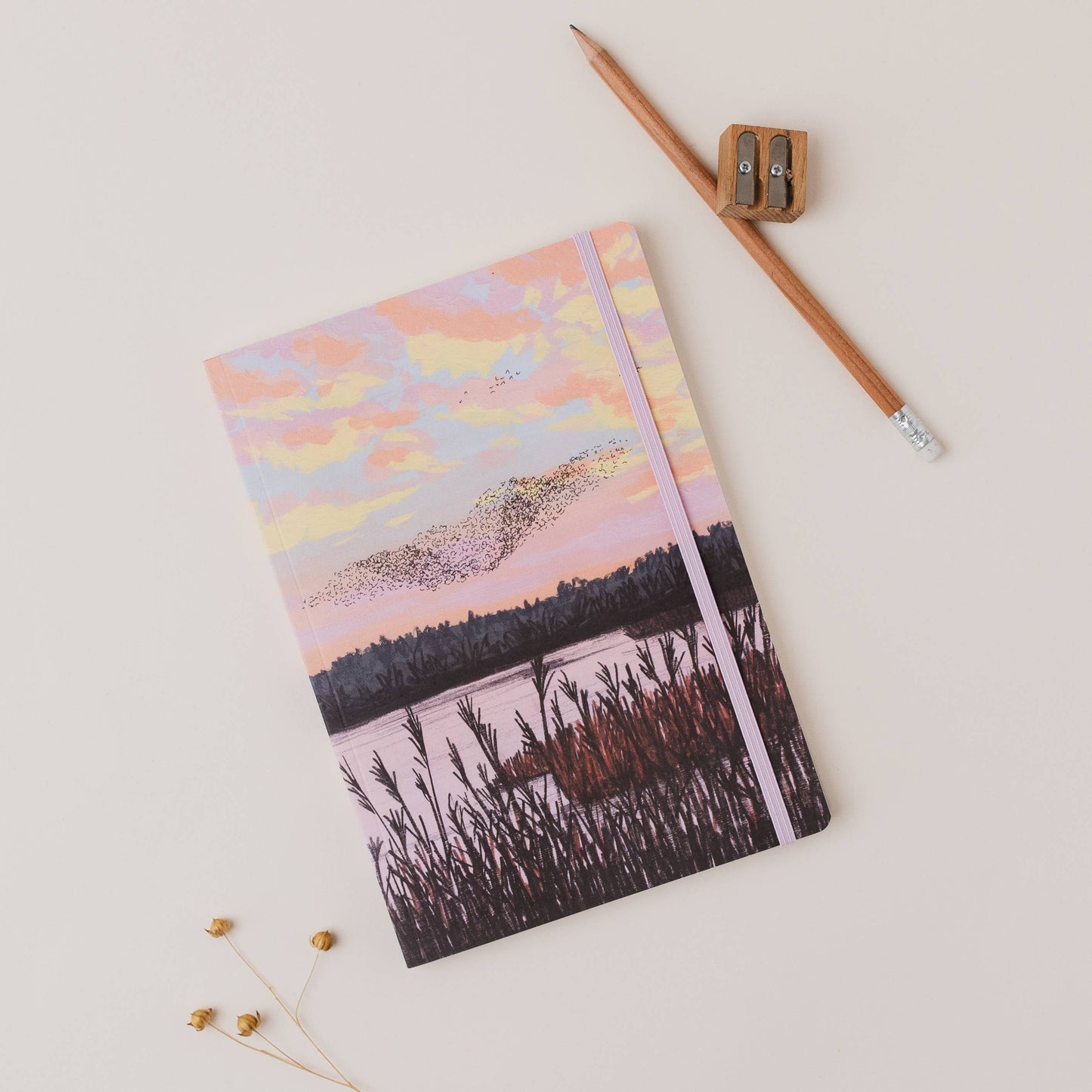 Joy Jen Studio - Starling Murmuration, Yorkshire Nature Reserve - A5 Notebook