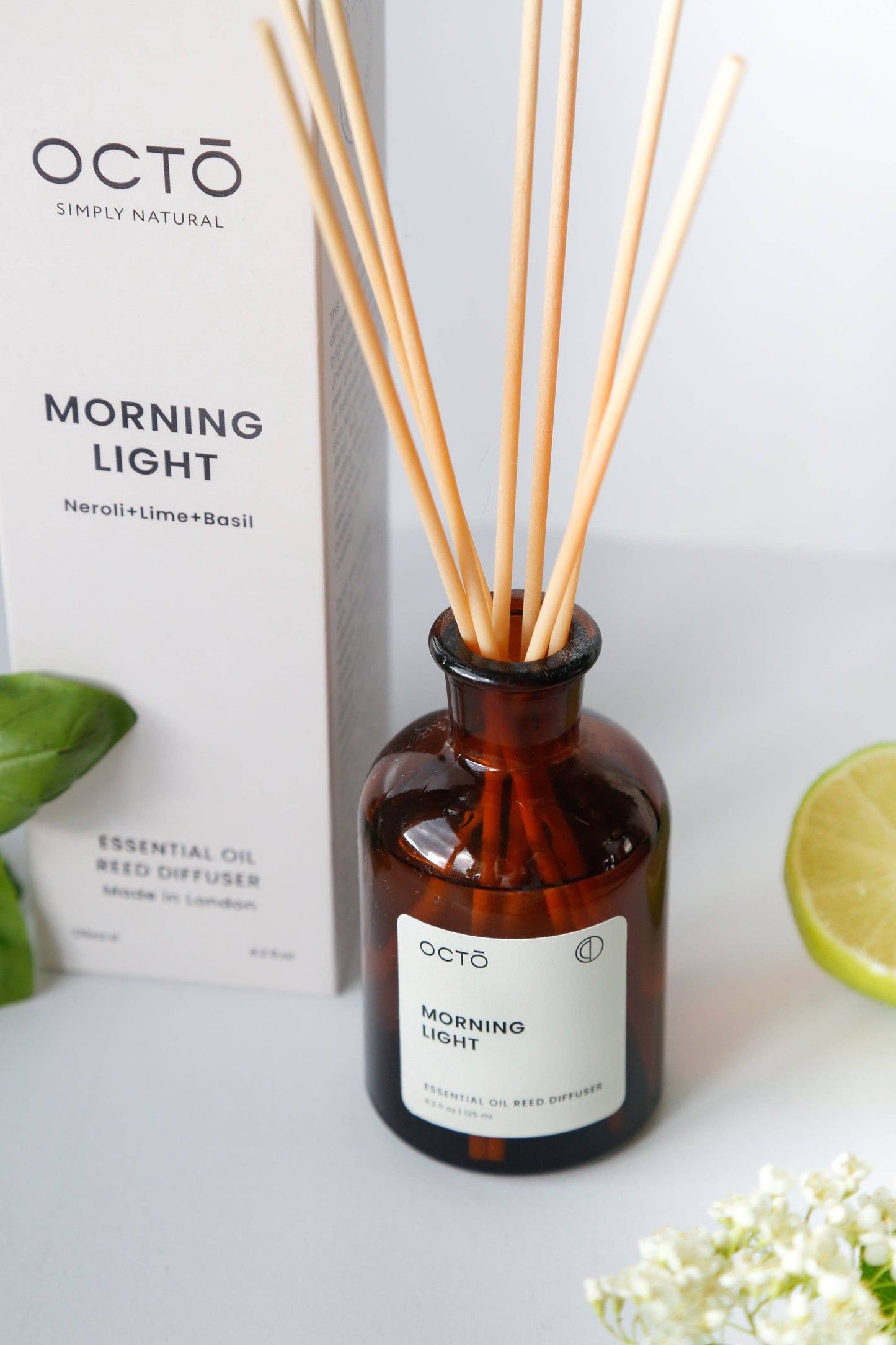 OCTŌ - Morning light (Neroli + Lime + Basil) Reed Diffuser