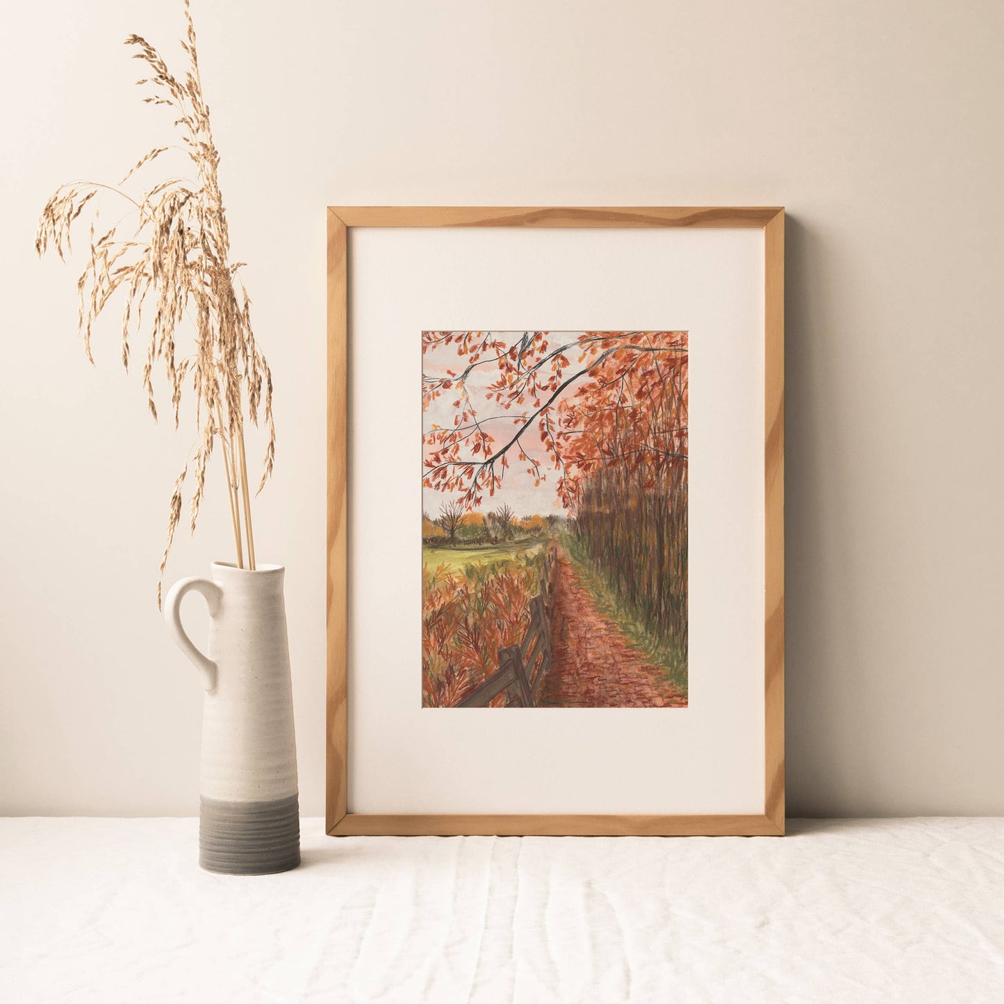 Joy Jen Studio - British Autumn Walk - A4 Art Print