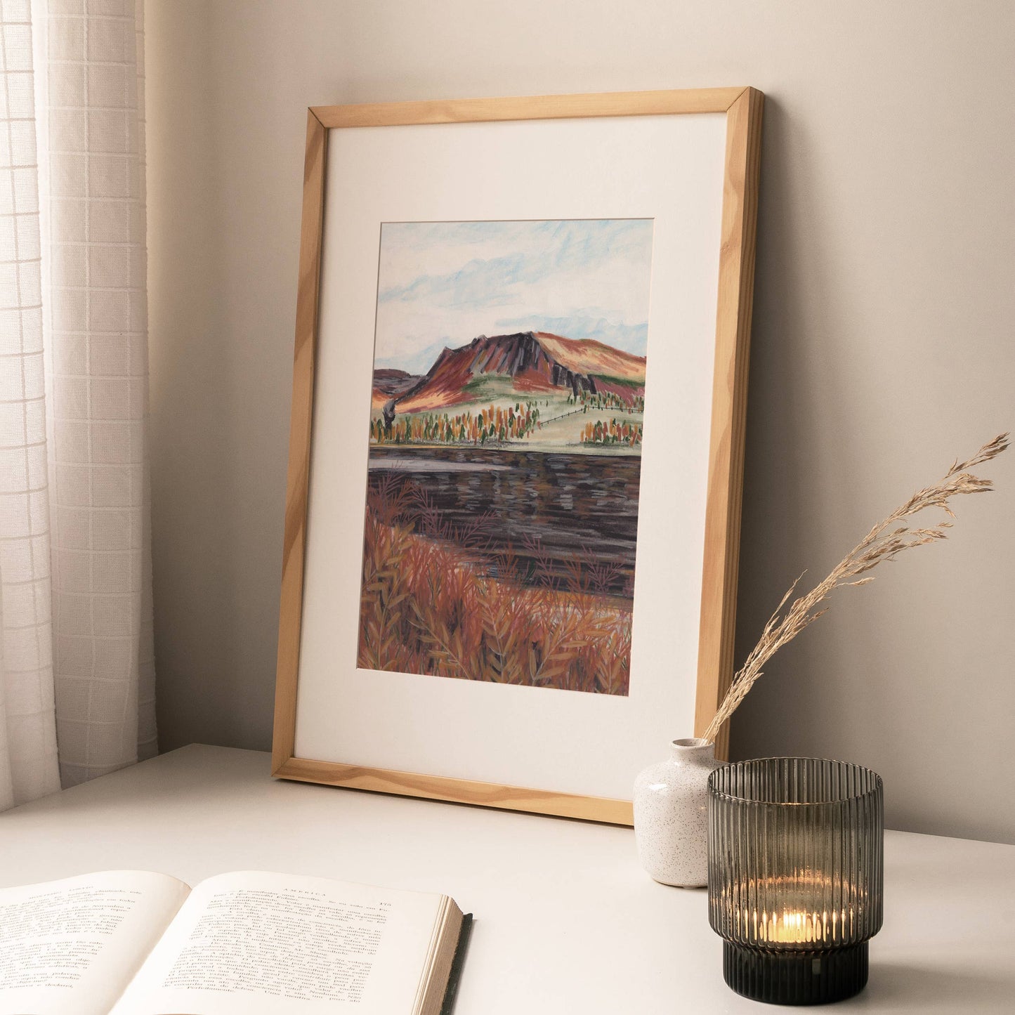 Joy Jen Studio - Dovestone Reservoir, Peak District  - A4 Art Print