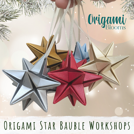 Origami Star Bauble Workshop with Origami Blooms