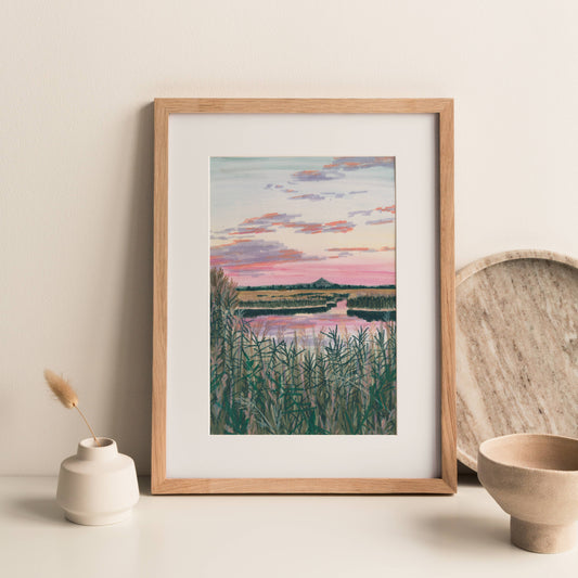 Joy Jen Studio - Somerset Levels - A4 Art Print