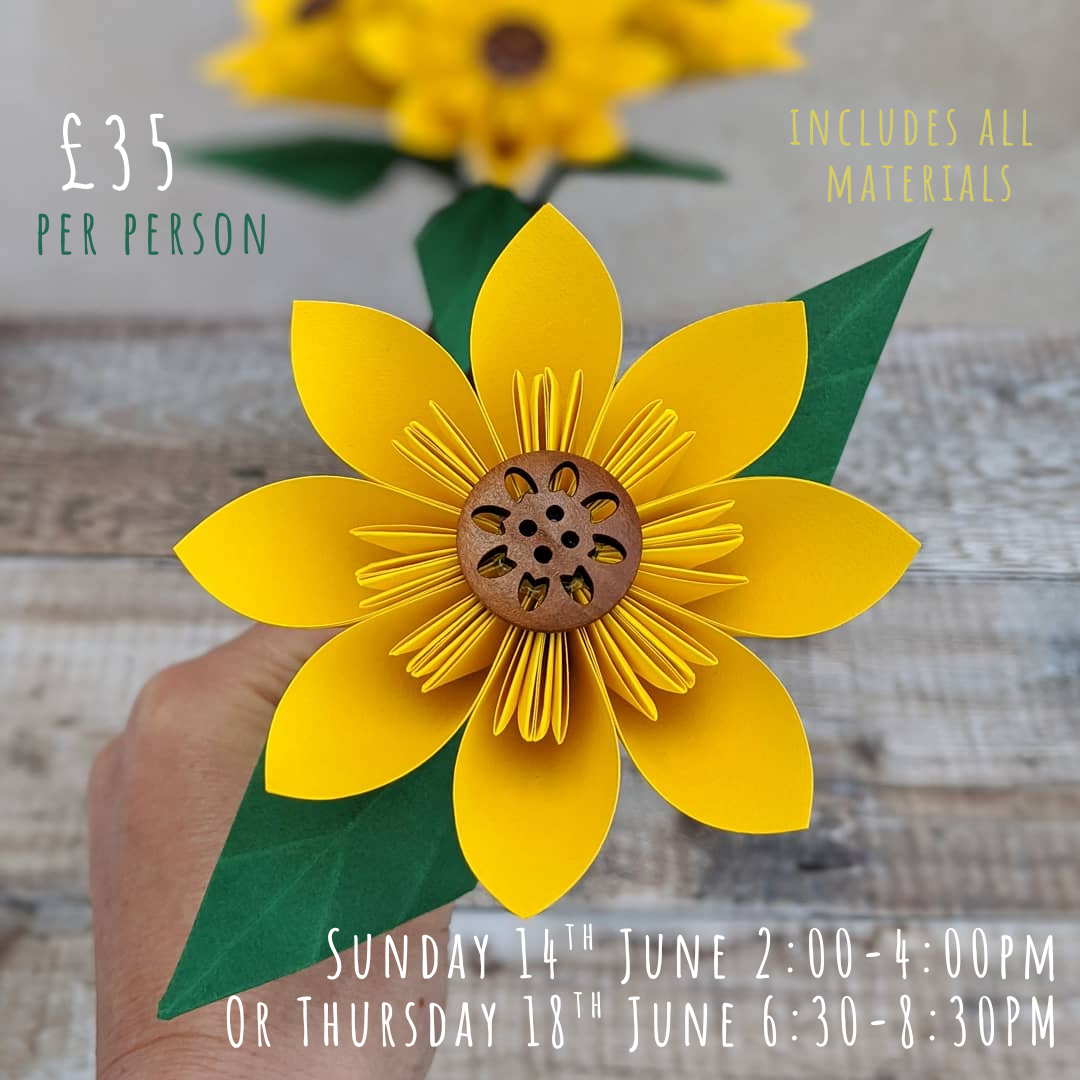 Origami Sunflowers Workshop