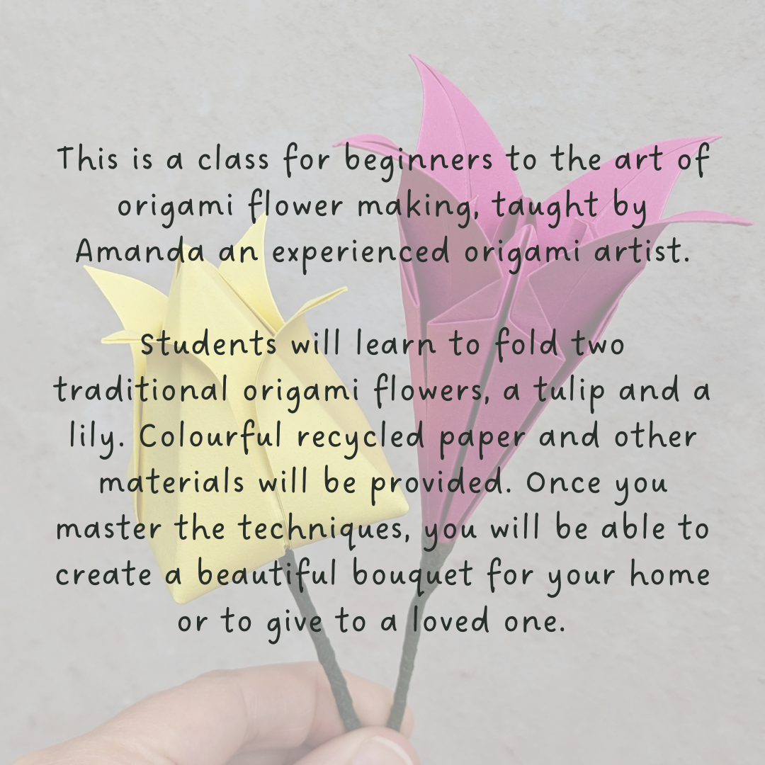 Origami Spring Flowers Workshop