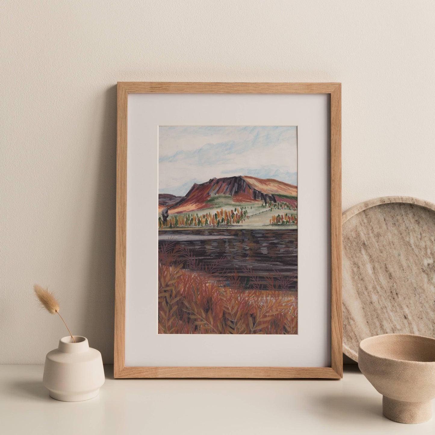 Joy Jen Studio - Dovestone Reservoir, Peak District  - A4 Art Print