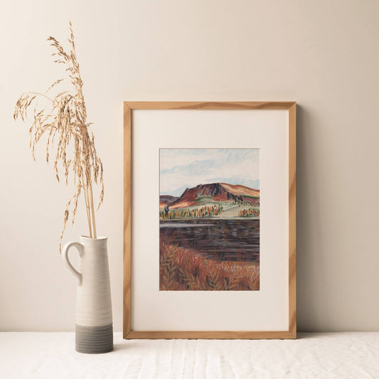 Joy Jen Studio - Dovestone Reservoir, Peak District  - A4 Art Print