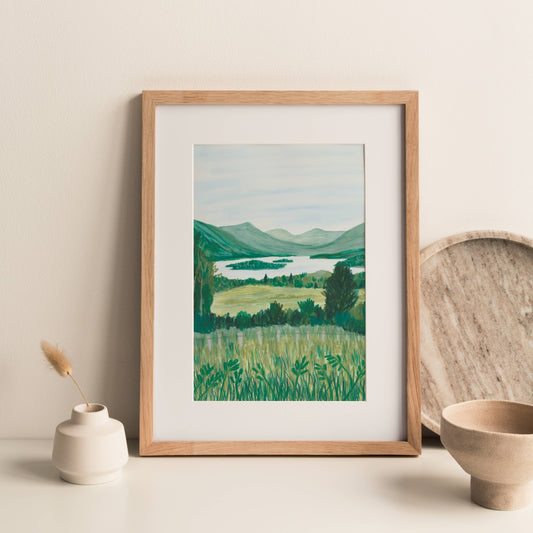 Joy Jen Studio - Loch Awe, Argyll and Bute, Scotland - A4 Art Print