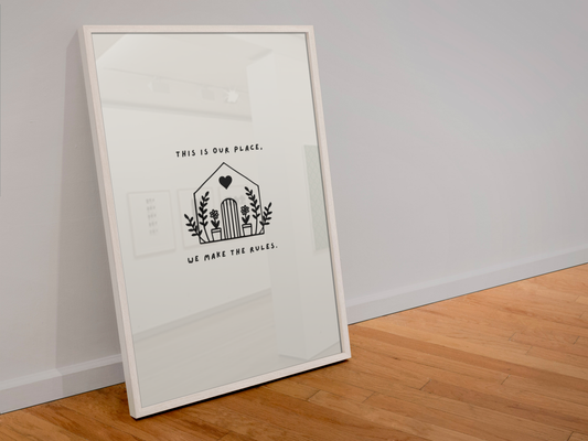 Blue Iris Designs Co - This is our place we make the rules lover inspired print