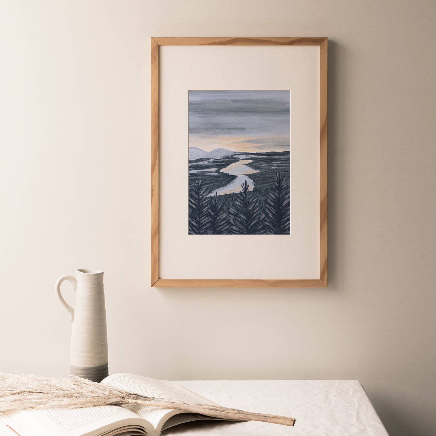 Joy Jen Studio - Loch Garry, Lochaber, Scotland - A4 Art Print