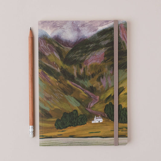 Joy Jen Studio - Glencoe In Late Summer, Scottish Highlands - A5 Notebook