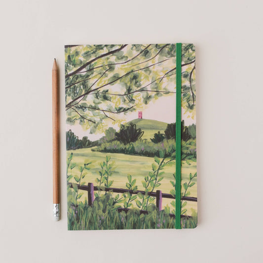 Joy Jen Studio - Glastonbury Tor, Somerset - A5 Notebook