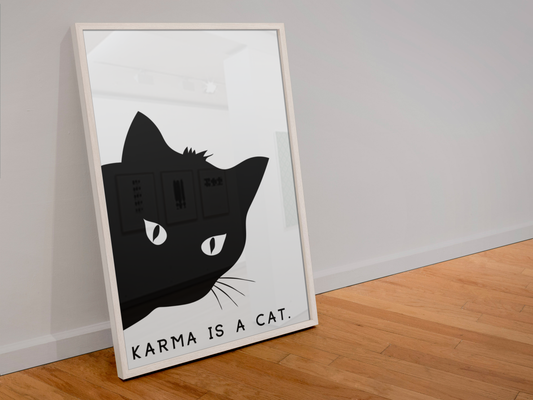 Blue Iris Designs Co - Karma is a cat Taylor Swift Print